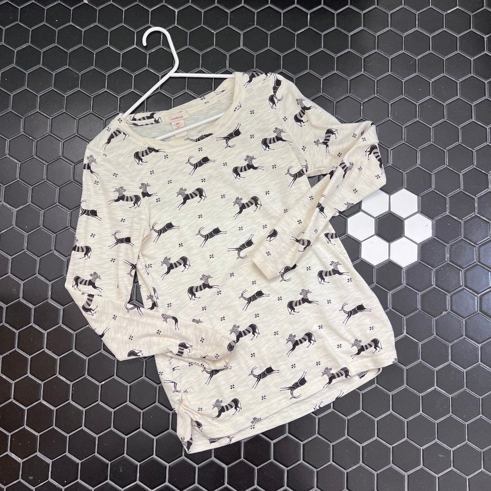 Sundance Gazelle Print Basic Layer/Long Sleeve Tee